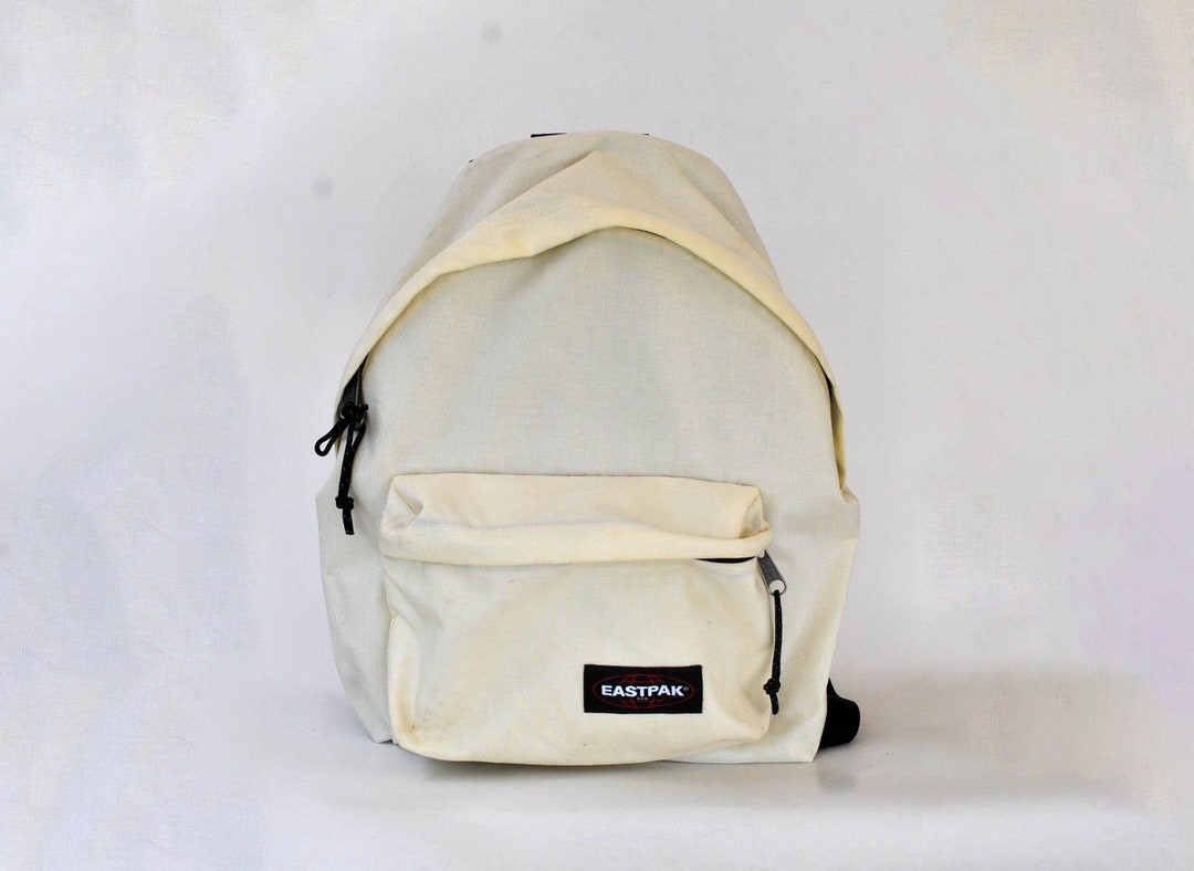 Eastpak White Backpack 90s Retro Vintage Bag 90s Back Pack Etsy
