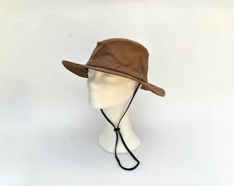 vintage Jungle sobreviviente sombrero vaquero playa sombrero marrón moda hip hop pescadores trampa corbata diy camo mujeres hombres unisex sombrero de sol gorra festival