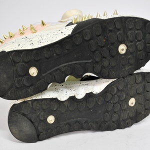 Chunky Studded Sneakers – Platåskor med statementmönster – Retro Streetwear Sneakers – Unisex Modeskor Storlek EU 40 UK 7 US 9 bild 8