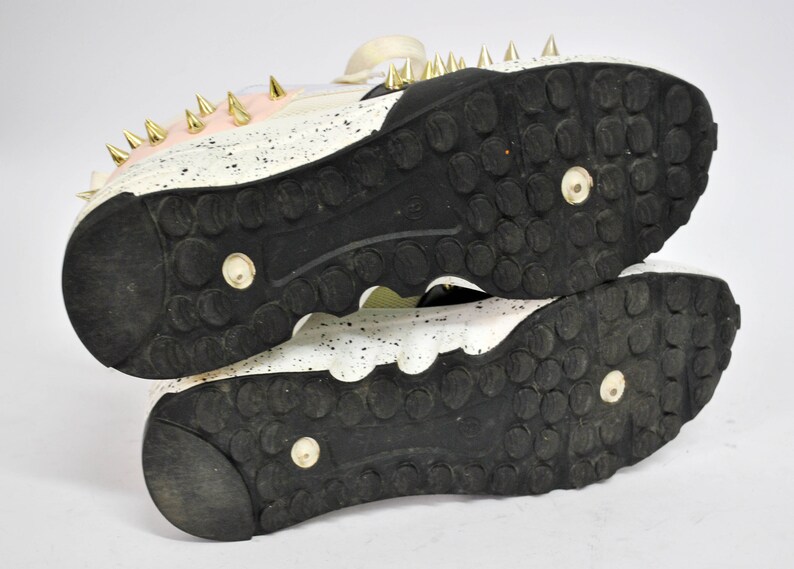 Chunky Studded Sneakers – Platåskor med statementmönster – Retro Streetwear Sneakers – Unisex Modeskor Storlek EU 40 UK 7 US 9 bild 8