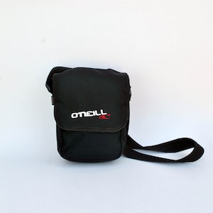 Oneill sac à bandoulière unisexe en toile sac à bandoulière carré noir vintage rectangle petite taille en toile pour hommes et femmes fourre-tout