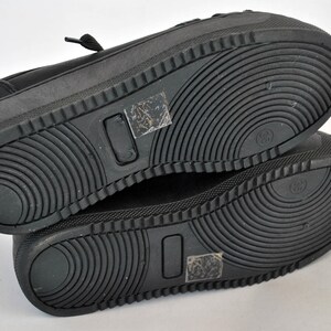 Total Black Platform Sneakers – Chunky Sole Minimal Streetwear Shoes size US 5 EU 36 UK 3 image 7