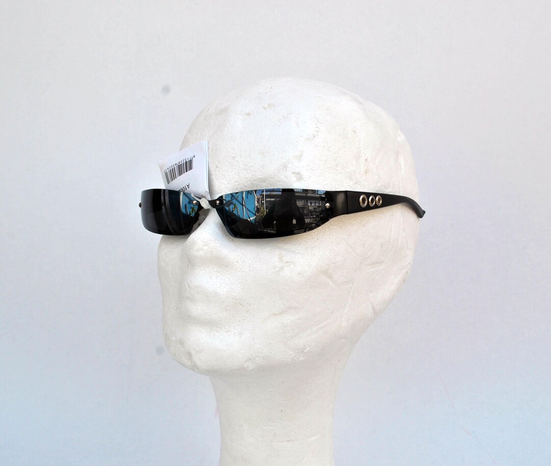 Square Rave Goggles Black Matrix Rave Sunglasses Square Sun Glasses Vintage Retro Eye Wear ...