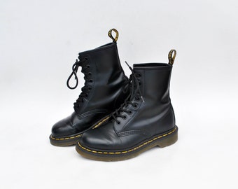 dr martens punk boots martens 90s shoe military kids shoes lace up size eu 36 uk 3 us 5 goth vintage black boots dr martens women's boot