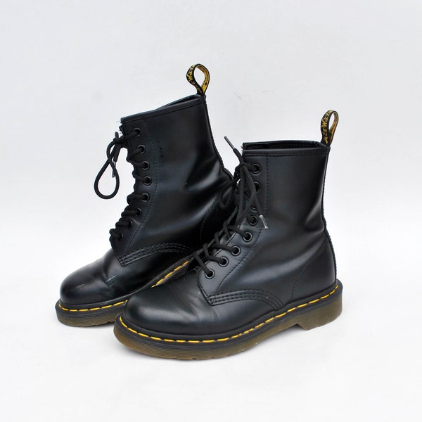 dr martens punk boots martens 90s shoe military kids shoes lace up size eu 36 uk 3 us 5 goth vintage black boots dr martens women's boot