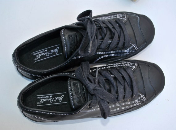 Converse All Star Black Pink Floyd Jack Purcell Leather Rock