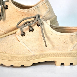 combat sneakers timberland low Military shoes safari rubber gummy sole palladium sneakers vintage canvas shoes size 39 uk 6 us 8 casual shoe