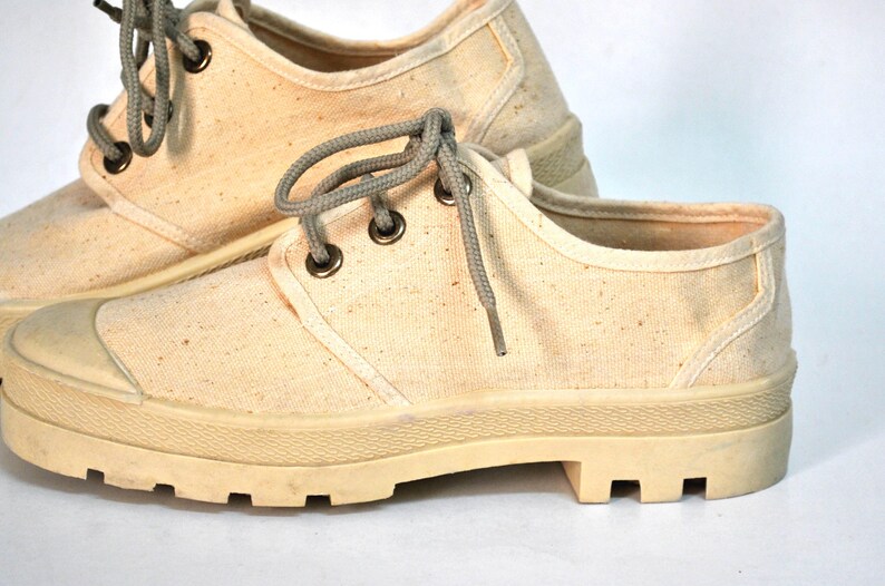 combat sneakers timberland low Military shoes safari rubber gummy sole palladium sneakers vintage canvas shoes size 39 uk 6 us 8 casual shoe