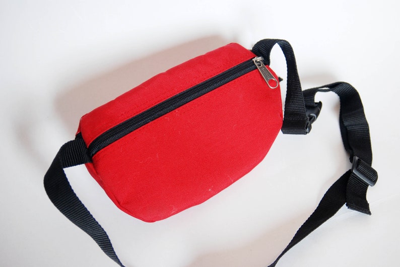 fanny pack vintage bumbag shoulder bag Chest Pouch banana bag Red bag Waist belt waist wallet concert festival bag large fanny pack