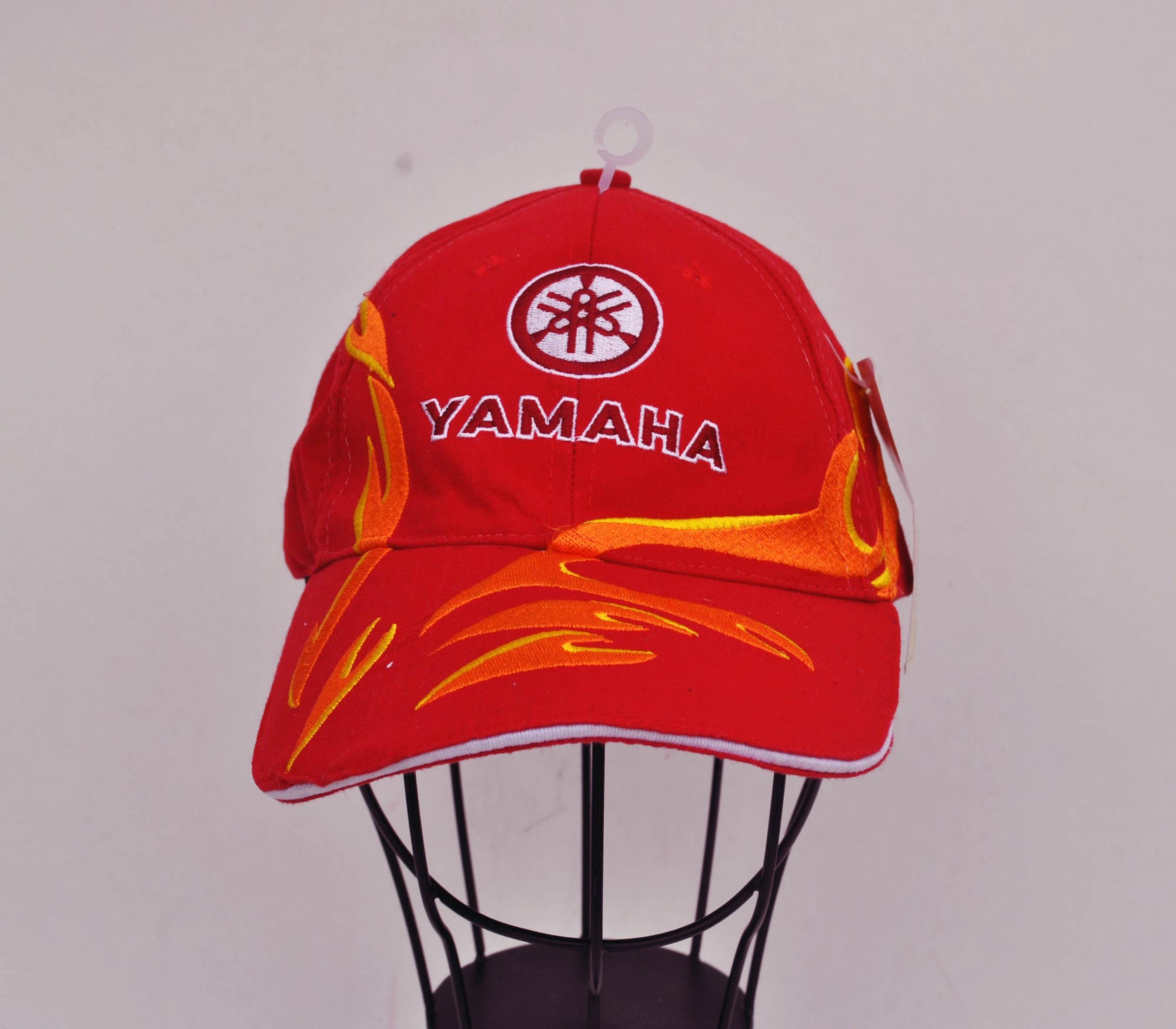 Yamaha Flames Red Hat Vintage Clothes Street Festival Cap Hat