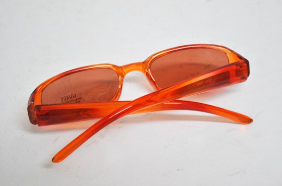 red vintage sunglasses retro eye wear club sun gl… - image 6