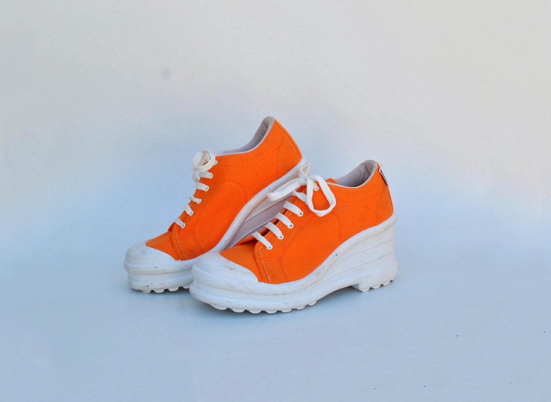 SNEAKER IN BURNT ORANGE CANVAS MIX SUEDE WITH LAMBSKIN