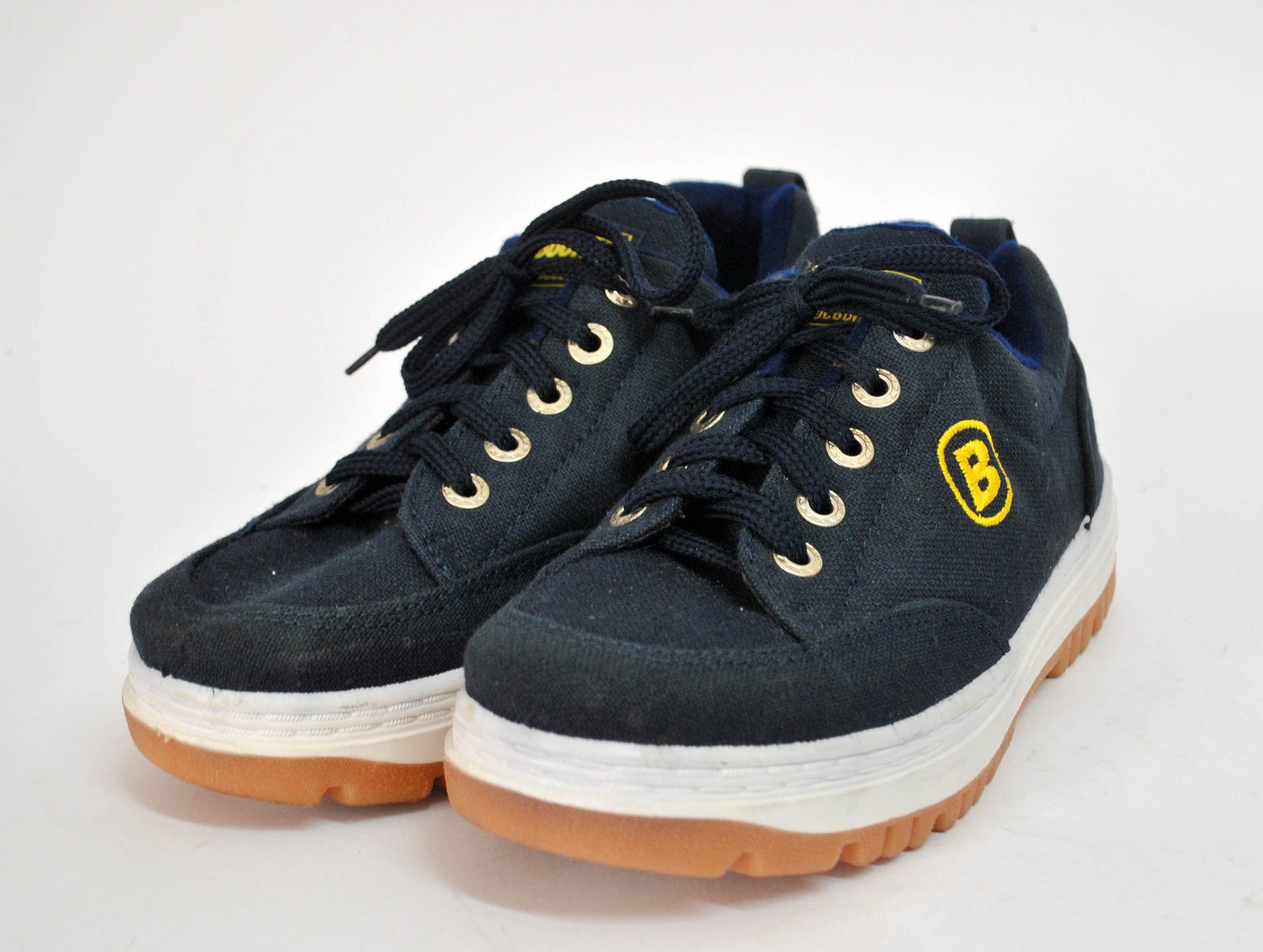 Size 10 - Vintage 1990\'s Caterpillar \'CAT\' Blue Suede Chunky Shoes 77041 Vintage Blue Chunky Sneakers Womens Shoes Caterpillar Shoes  main image 4