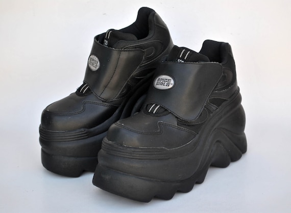 nummer semester Og hold Spice Girls Shoes Platform Sneakers 90s Buffalo Boots Vintage - Etsy