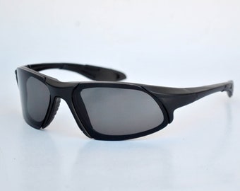 Y2k Total Black Matrix Rave Sunglasses Round Sun Glasses Vintage
