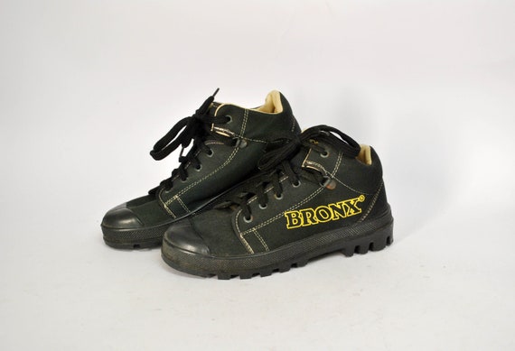 Totaal zwarte lage top schoenen casual schoenen met hak - Etsy Nederland