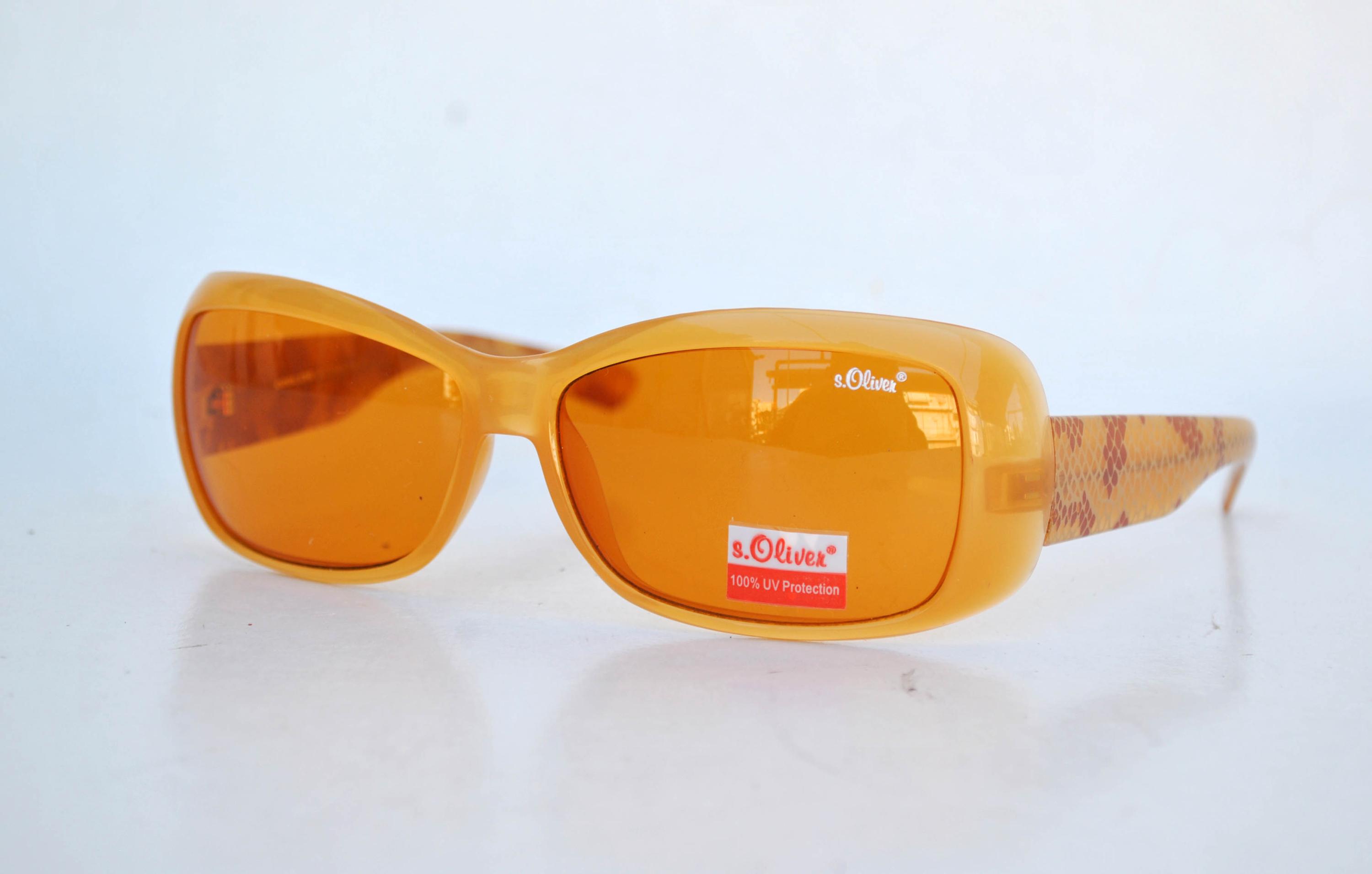 Vintage Sunglasses | Orange Tinted Lenses | Y2K Retro Frame  display picture 1