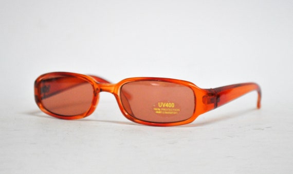 red vintage sunglasses retro eye wear club sun gl… - image 2