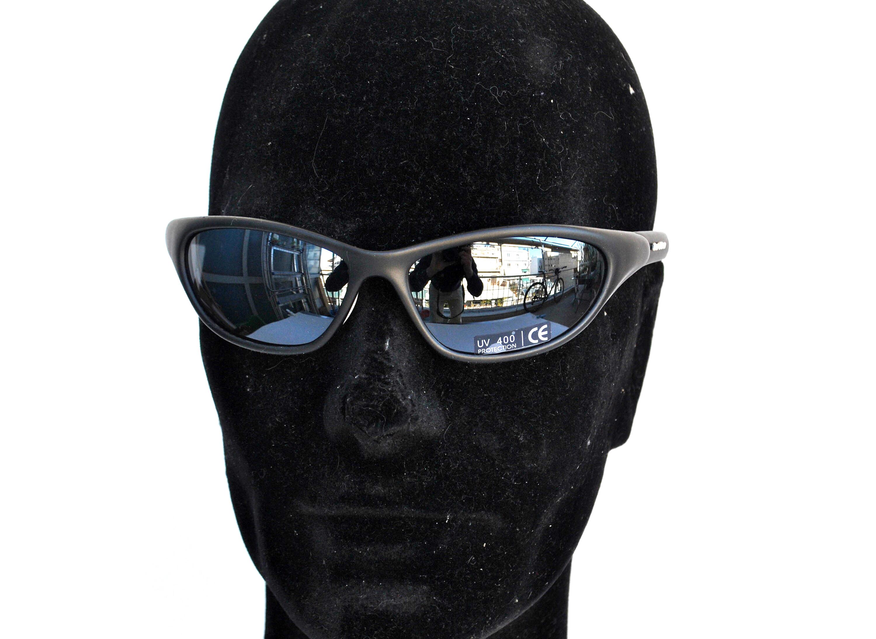 Y2K Wrap Around Sunglasses Retro 2000s Metal Frame UV400 Protection Y2K Wraparound Sunglasses Black – Sporty Slim Shield  main image 4