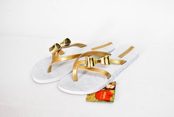 slippers for women summer wear ipanema white wedg… - image 1