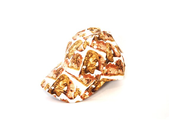 Vintage Graphic 5-Panel Cap | Retro Printed Camp … - image 1