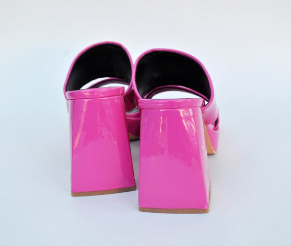 Pink platform summer shoes Fuchsia platforms y2k … - image 5