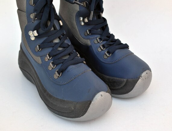 platform sneakers platform shoes blue boots buffa… - image 4