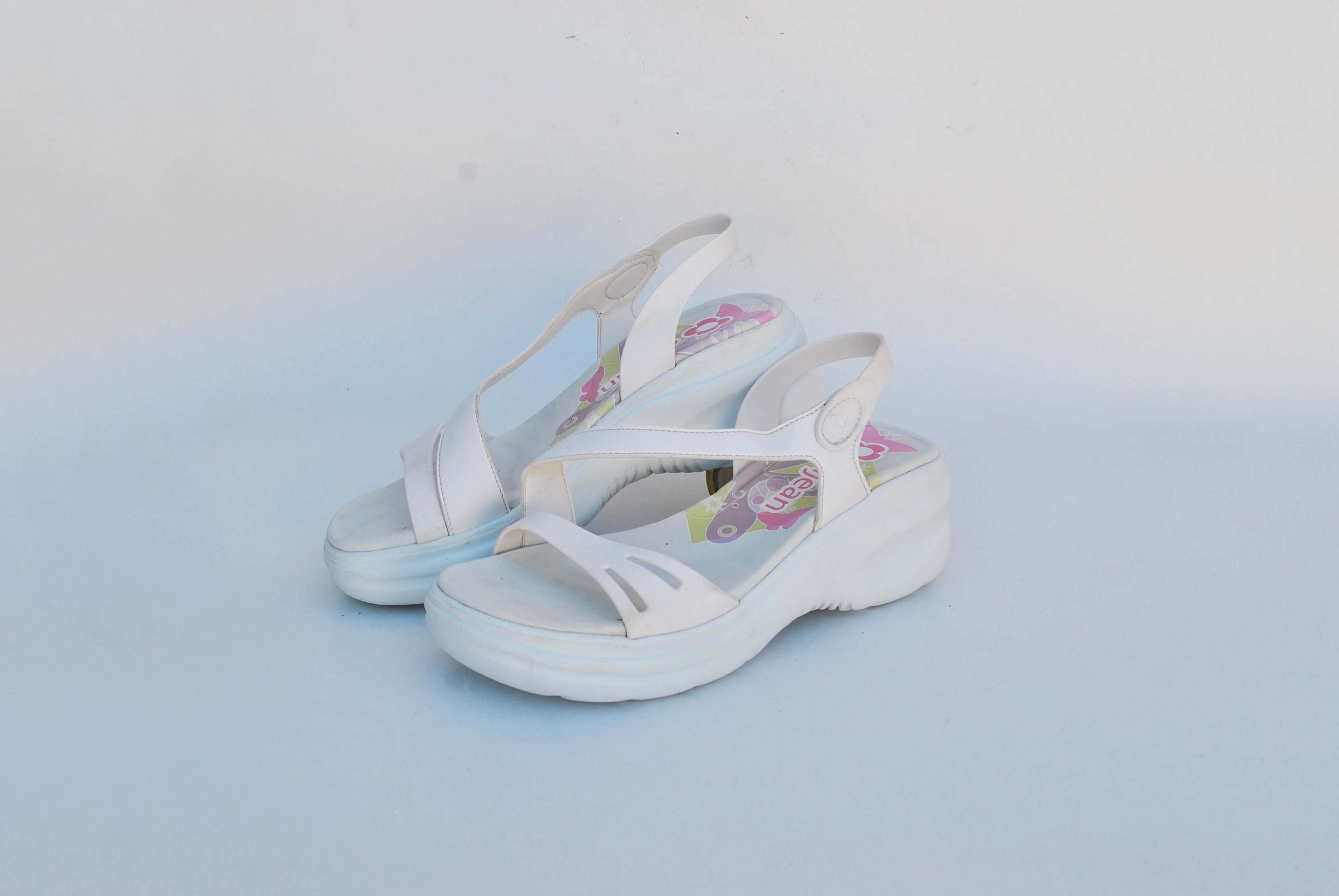 Y2k Sandals With Straps Japanese White Foam Slippers Shoes