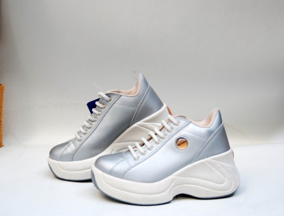 white platform shoes 90s