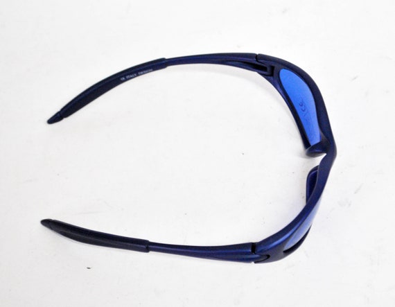 blue matrix rave sunglasses rectangle sun glasses… - image 5