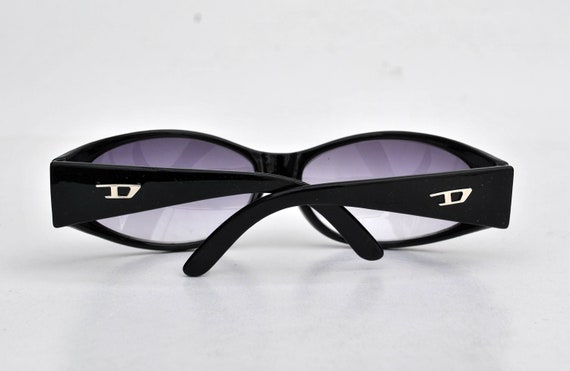 vintage black sunglasses retro eye wear round wom… - image 5