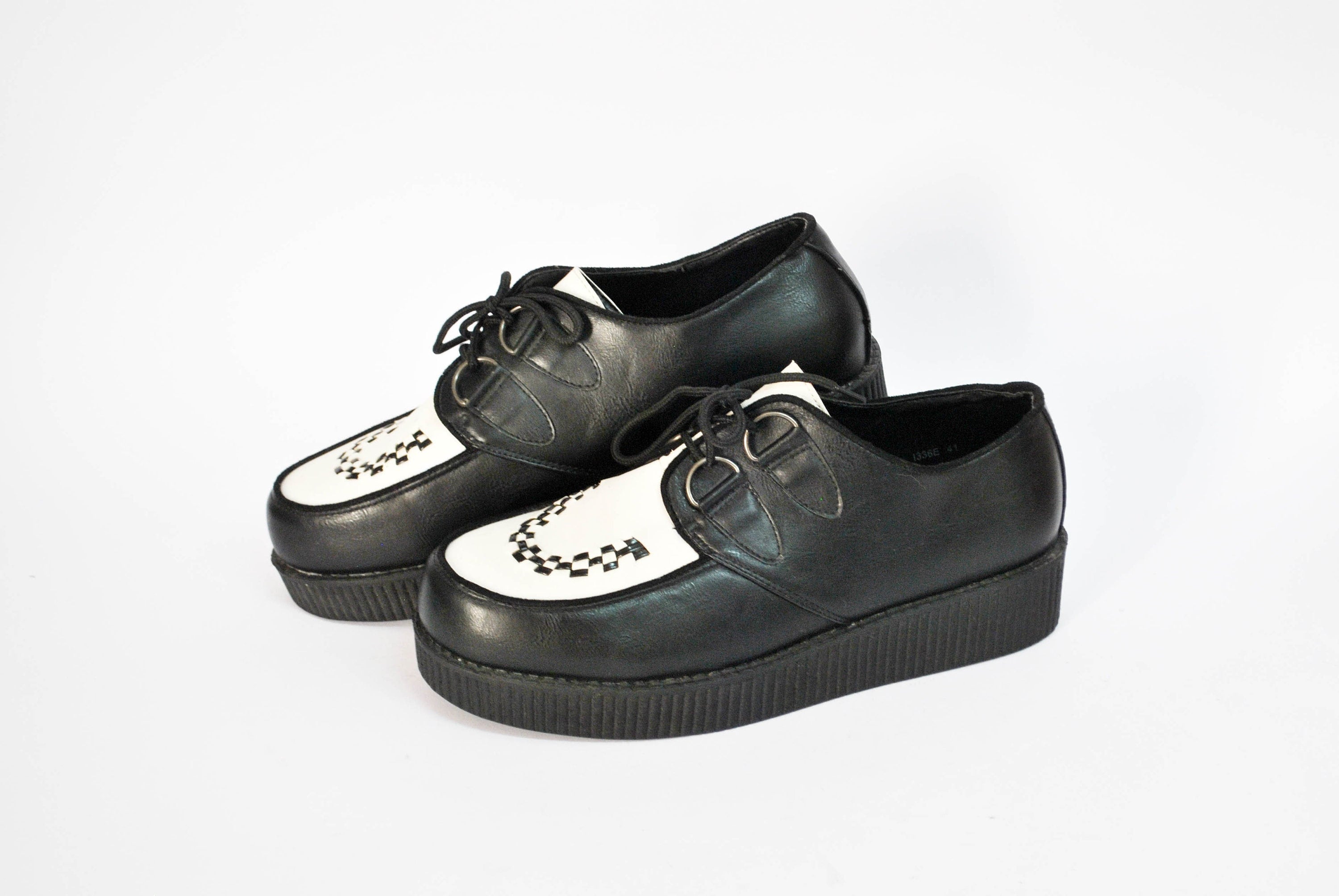 Platform Creepers Demonia Shoes Womens Platforms Black Leather - Etsy