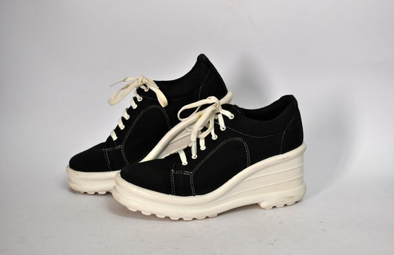 retro platform sneakers