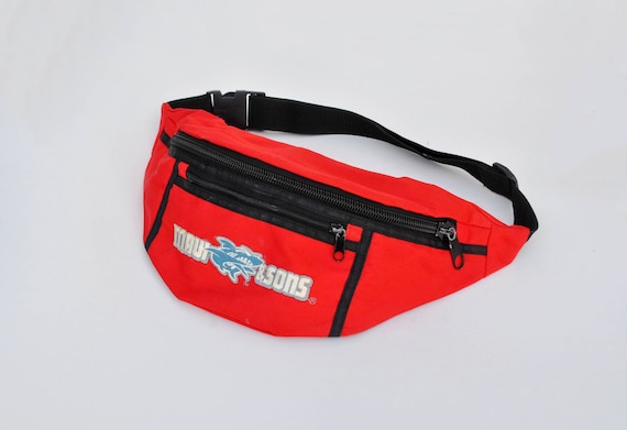 Maui and Sons Large Fanny Pack Vintage Bumbag Shoulder Bag Chest Pouch Banana Bag Red Bag Waist Belt Waist Concert Festival Bag Fanny Pack Etsy