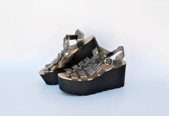 Platform sandals 90s style sale