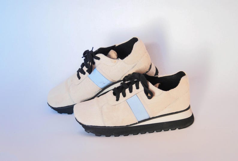 Vintage Beige Low Top Sneakers | Minimal Lace-Up Shoes | Retro Casual Footwear | Neutral Everyday Shoes size eu 37 uk 4 us 6 image 1