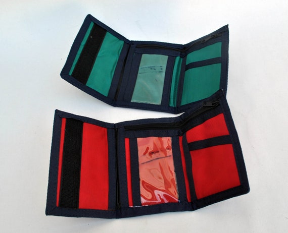vintage Nicki red Green bear wallet 90s unisex sm… - image 5