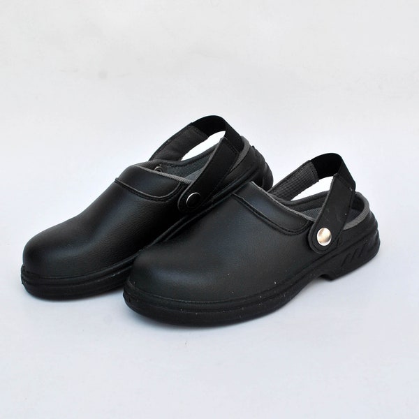 sabot boho Leather clogs sandals slip on shoes Mule platform heel crocs size 36 uk 3 us 5 platforms black platform shoes summer shoes