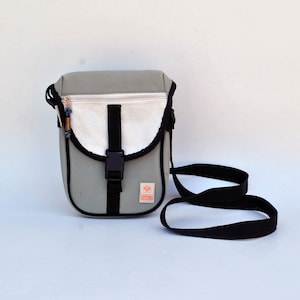 Sac à bandoulière oneill pour femme en polyester carré gris blanc vintage rectangle petite taille imperméable pour femme sac fourre-tout à bandoulière