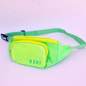 vintage fanny packs women bumbag shoulder bag summer fannypack pink Chest Pouch banana coachella neon colors acid 90s wear y2k fluorescent