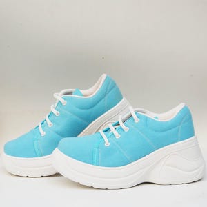 platform shoes sneakers womens platform chunky sneakers canvas shoes vintage shoes high tops shoes size eu 37 uk 4 us 6 goth rock shoes