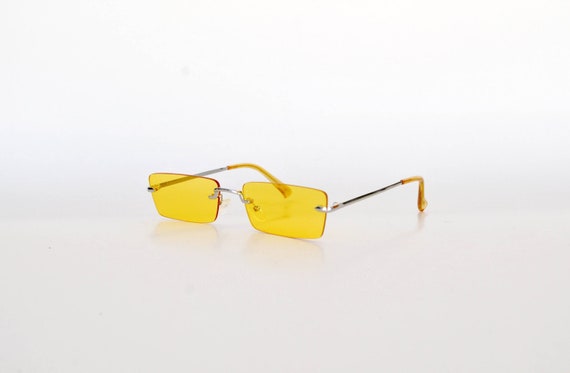 Lentes amarillas gafas de sol de noche gafas de sol redondas - España