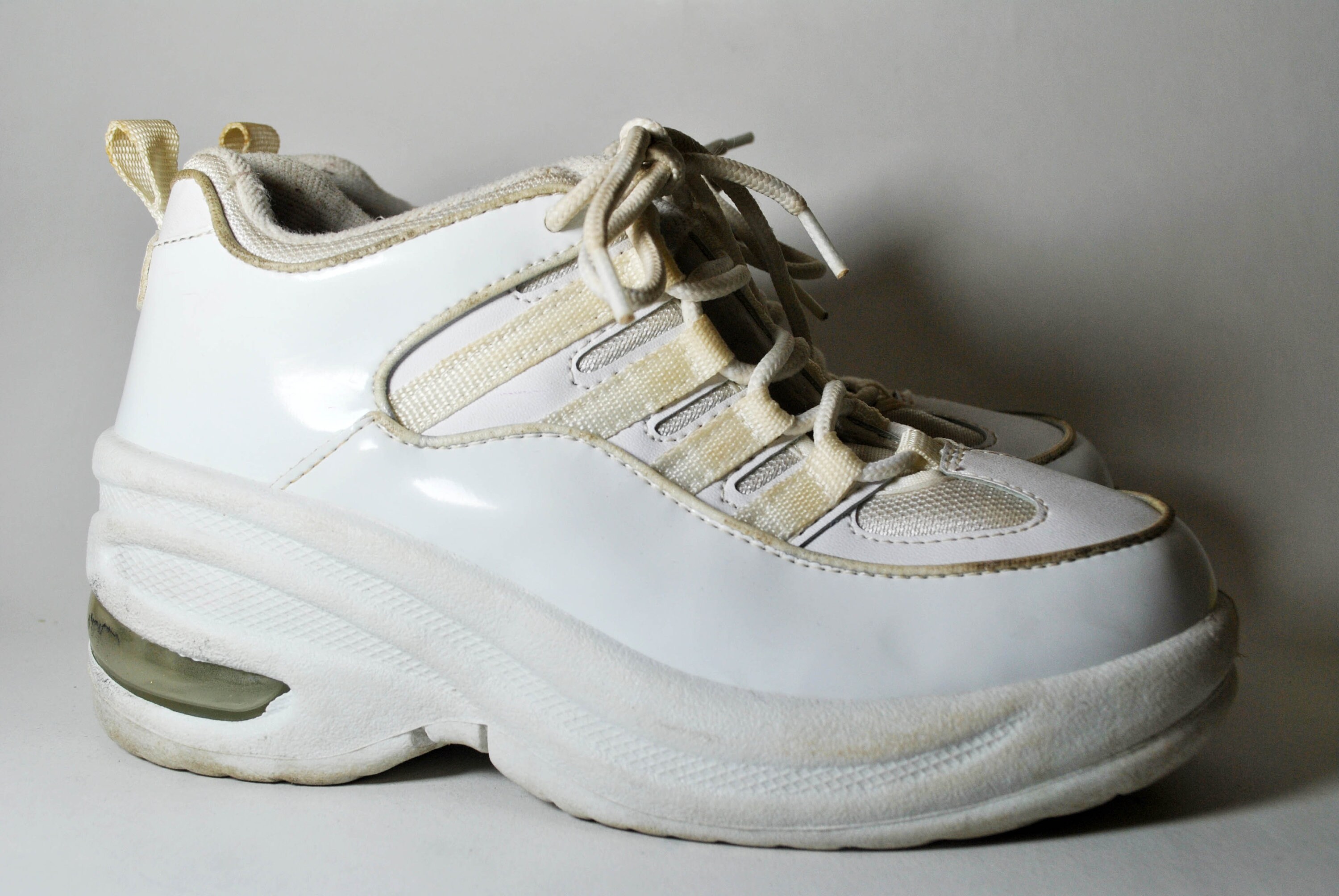 Platform Shoes Vintage Sneakers White Platform Size Eu 37 Us 5 Uk