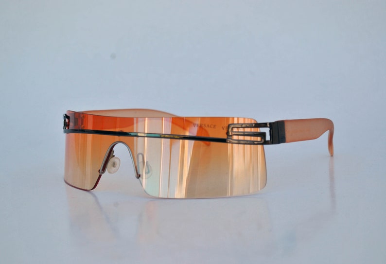 matrix rave aviator vintage zonnebril retro oogkleding club zonnebril unisex masker Festival y2k zonnebril futuristische oranje lens veganistisch afbeelding 3