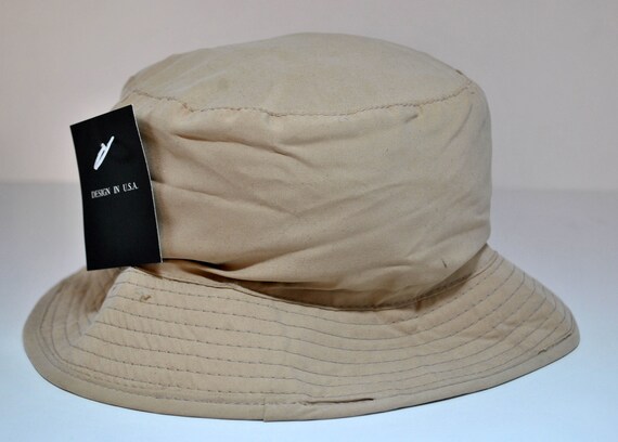 Vintage Burberry Beige Bucket Hat Unisex