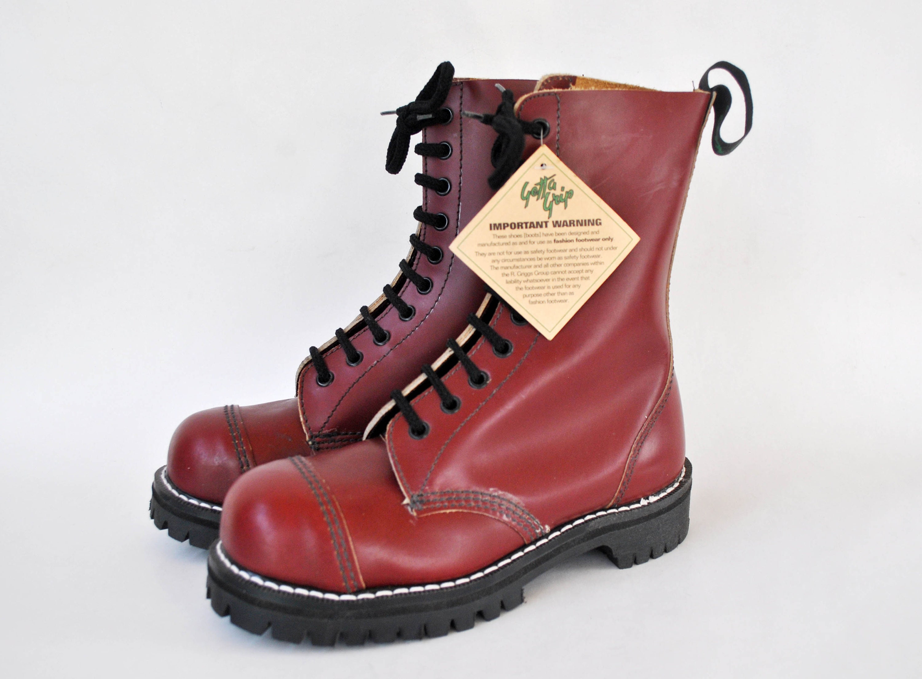 Getta Grip Punk Boots Lace up Cowboy Size Eu 36 Uk 3 Us 5