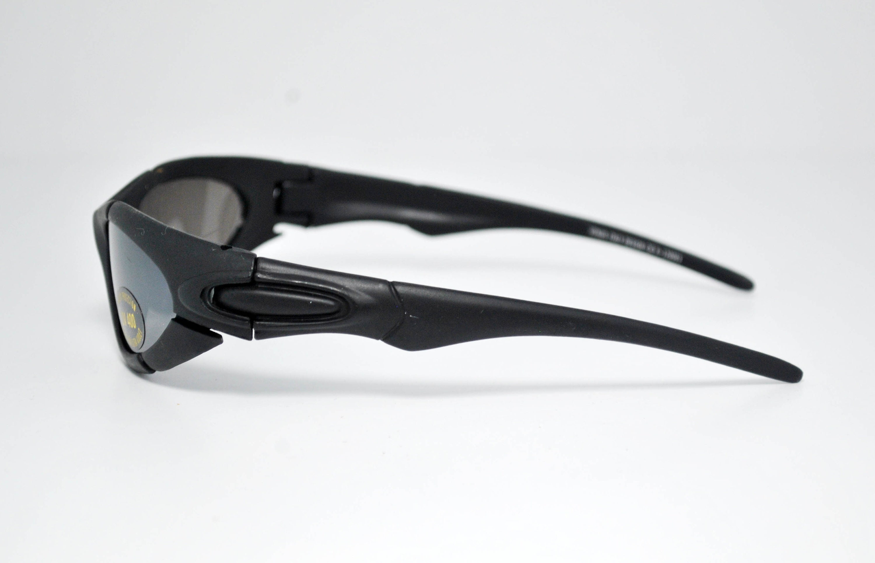 Vintage Wraparound Sport Sunglasses – Black UV400 – Y2K 