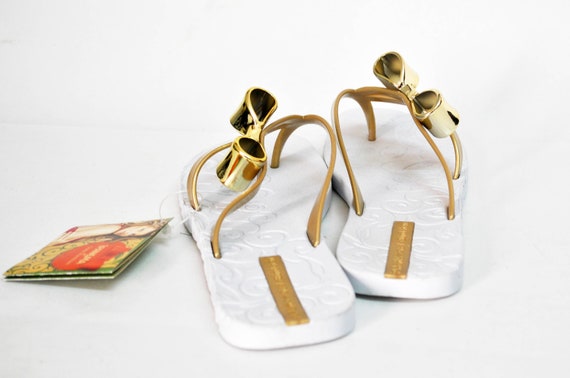 slippers for women summer wear ipanema white wedg… - image 4