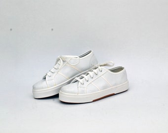 zapatos blancos totales zapatillas de verano mujeres vintage verano tamaño eu 38 uk 5 us 7 zapatos planos casuales gruesos zapatos planos plataformas blancas