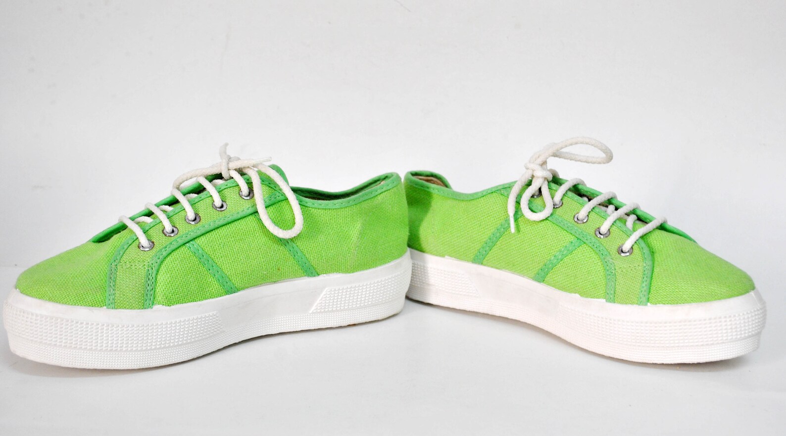 Green Canvas Shoes 90s Sneakers Style Flat Tie Sneakers Womens - Etsy